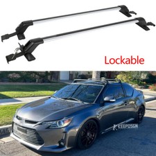 Car Top Roof Rack Cross Bars 42.5" Luggage Cargo Carrier For VW Polo MK5 MK6