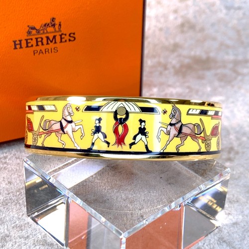 Vintage hermes enamel - hermes, bangle