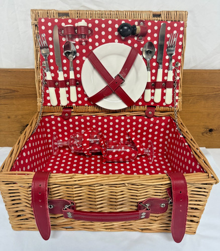 Person fitted wicker picnic - person,