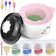 Waxing Kit Wax Heater Warmer Pot Machine Depilatory Wax Beans Body Hair Removal