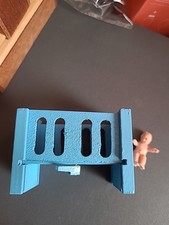 VINTAGE DOLLS  WOODEN COT Drop