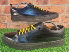 FRED PERRY X GEORGE COX MONKEY SHOES SIZE 11 FULL BLACK LEATHER  MOD INTERSET ?