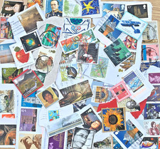 300g GB COMMEMORATIVE  Used Stamps Kiloware on Paper direct from Charity No Xmas