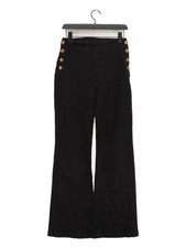 Luisa Spagnoli Women's Jeans UK 16 Black Cotton with Elastane Straight