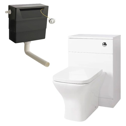 500mm unit rimless - wc,