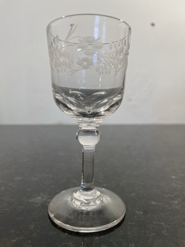 Antique style etched - style, crystal