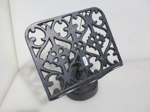Cook book stand rustic cast - stand,