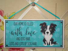 Border Collie Dog Sign Hang