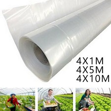 Greenhouse Polythene Polytunnel Cover Clear Film Sheeting 1m 5m 6m 8m 10m 15m