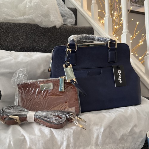 Dune london navy brown - &, gold