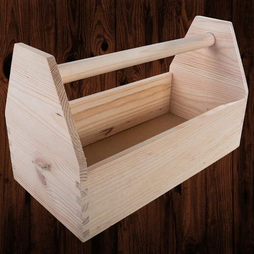 Plain wooden vegetable box - plain,