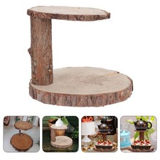 Wooden Cupcake Holder Delicate Cake Stand Rustic Cake Holder Stand for Wedding