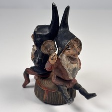 Vintage Metal Gnome Figurine