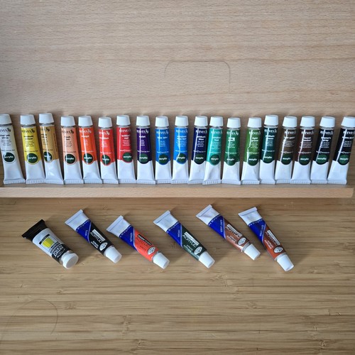 Lot acrylic paint tubes - 25,