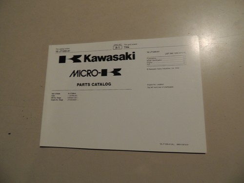 Parts catalog kawasaki jet ski - parts,