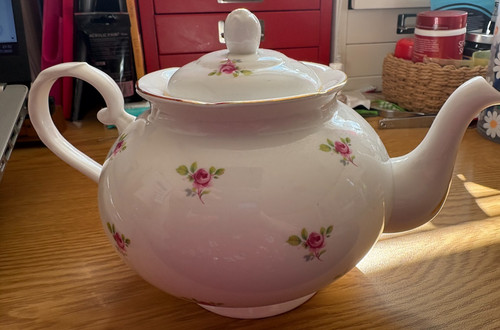 Denbro bone china teapot - , with