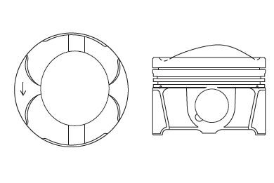 Fai pk26 000 piston - piston, ford