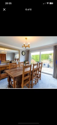 Oak refectory dining - oak,