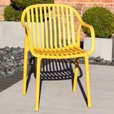 STACKABLE YELLOW OUTDOOR CHAIR