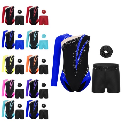 Girls gymnastics leotards long - gymnastics,