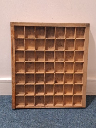 Printers wooden type tray - tray, x