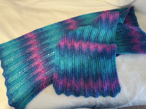 Scarf lace hand - lace, knitted