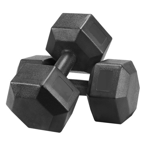 Hex dumbbells 10kg pair 20kg - hex,