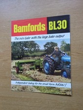 PRE USED BAMFORDS BL 30 LARGE BALER OUTPUT BALERS COLOUR FARMING SUPERB BROCHURE