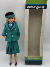 VTG Aer Lingus Air Hostess Doll Rexard W Box Tweed Uniform Ireland Stewardess
