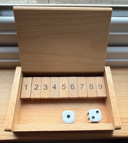Shut the box wooden - the, dice