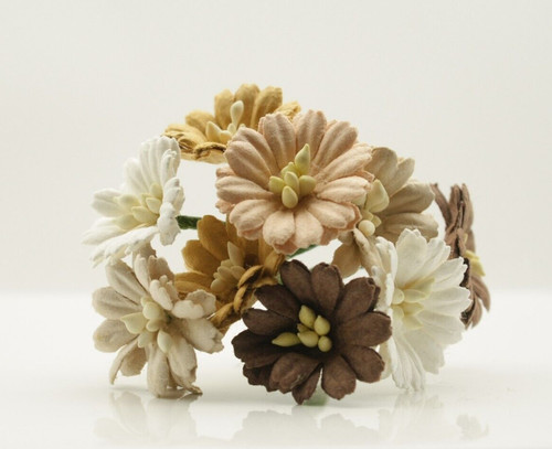 Mulberry paper daisy mini - mulberry,