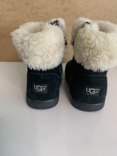 UGG Black Suede Ankle Boots