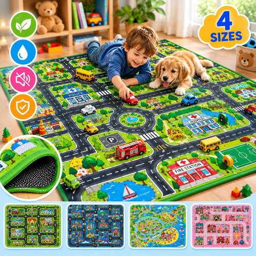Kids car play - play, slip