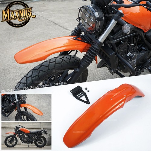 Orange front fender fairing - front,