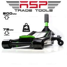 4 Ton Heavy Duty Ultra Low Profile Hydraulic Trolley JACK for SUVs 4x4s Van