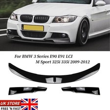 3x Black Front Bumper Spoiler