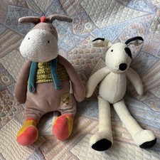 Moulin Roty Plush Dog & Donkey