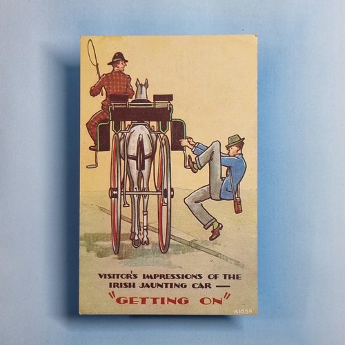 Comic postcard c1945 irish - comic,