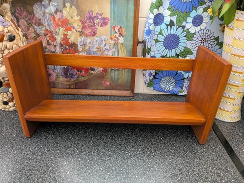 Wooden vintage book shelf