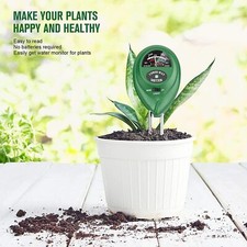 3 In 1 Soil Moisture Meter PH Tester &amp Light Monitor Kits For Garden Flowers