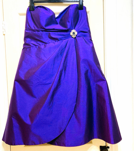 Debut purple satin sweetheart - purple,