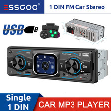 Single 1 DIN Car Stereo Radio Bluetooth FM/USB/AUX MP3 Player In-dash Head Unit
