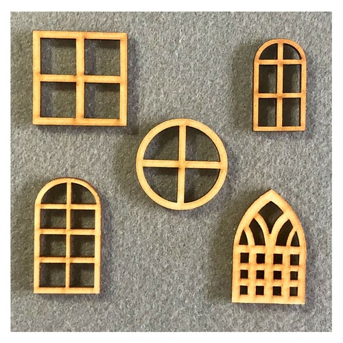 Dolls house window mdf - house,