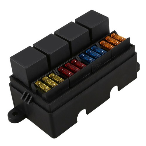 Way blade fuse box - 12, 80a