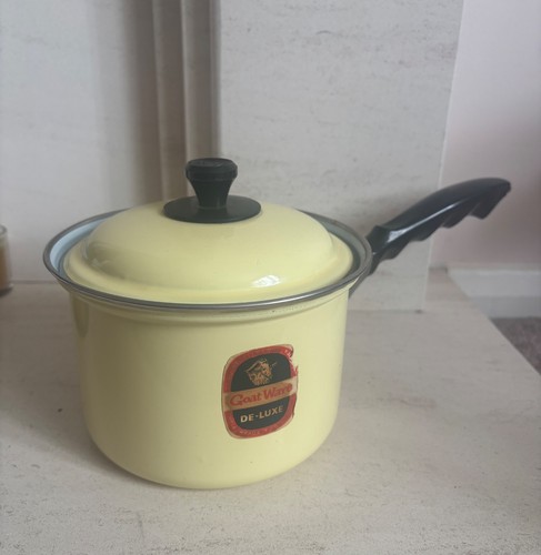 Vintage vitreous enamel goat - vintage,
