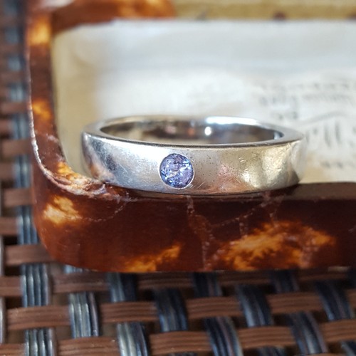 Sterling silver ring band - ring,