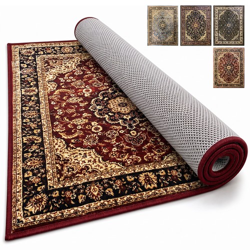 Washable rug vintage print - washable,