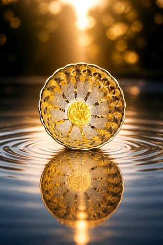 Chinese gold tone teacup - tone, bowl