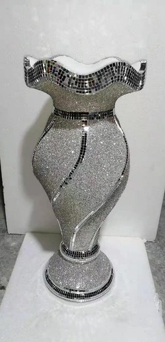 Mirrored floor vase silver - floor,