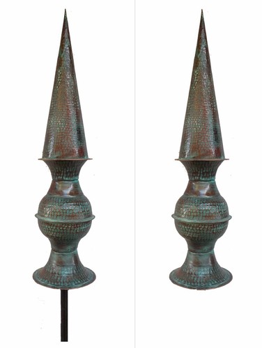 Hand hammered green oxidized - hammered,